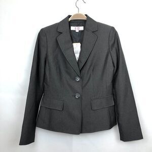 9&Co. Blazer Gray Pinstripe Suit Jacket Size 2 Work Office Classic